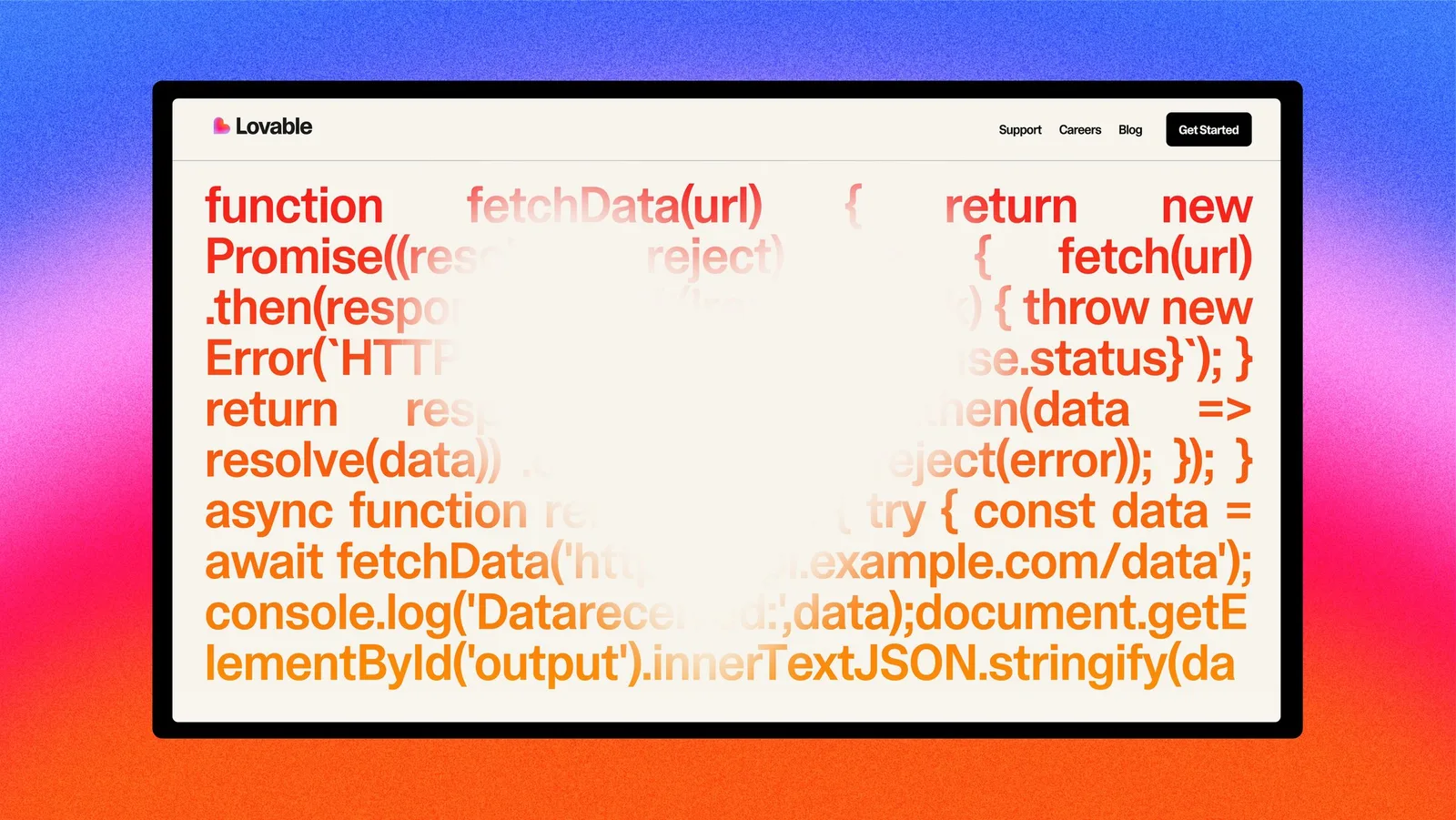 Lovable identity in use, frame 4